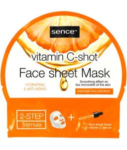 MASCARILLA + SERUM FACIAL HIDRATANTE VITAMINA C - SENCE